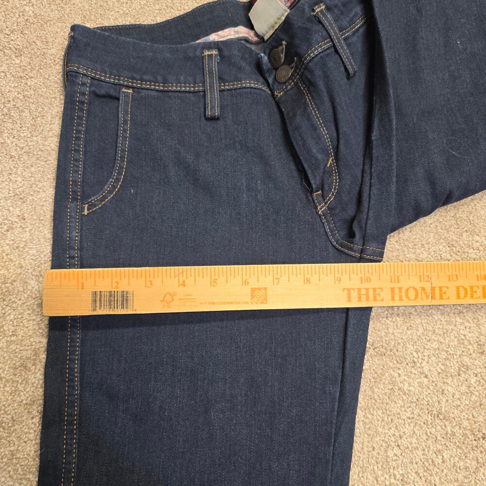 Levi's Dark Indigo Flare Jeans - Women's Wide Leg - Picture 8 of 12